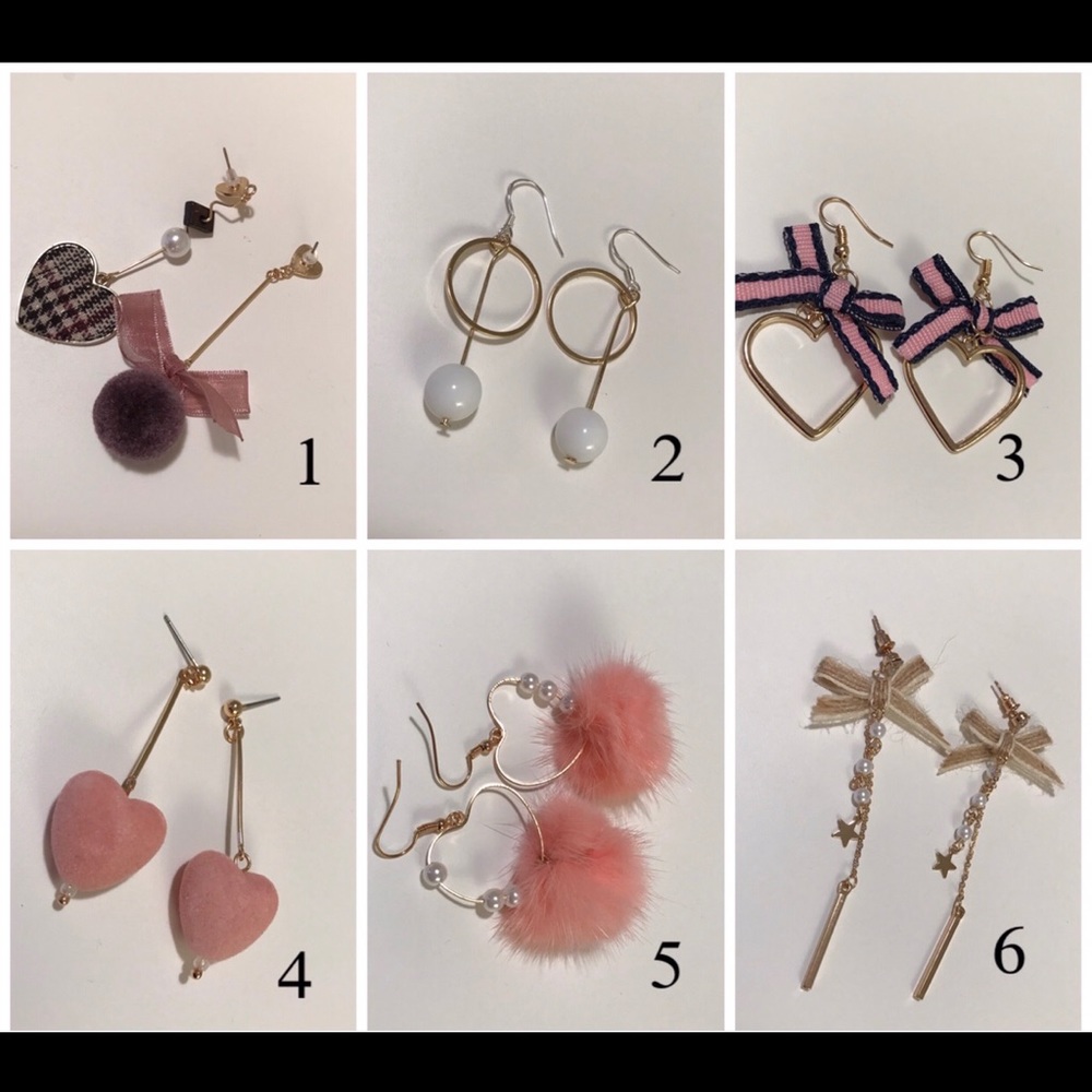 Fluffy Bling Bling Earring🌟✨⭐️